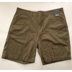 2XL/40W Men's Shorts-City Streets-Rich Olive Green-100%‎ Cotton-Flat Front-NWT